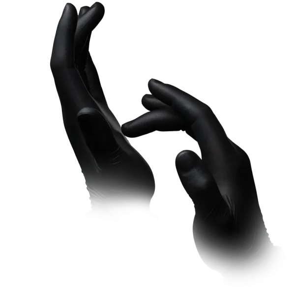 STYLE BLACK, Nitril-Untersuchungshandschuh, puderfrei, schwarz