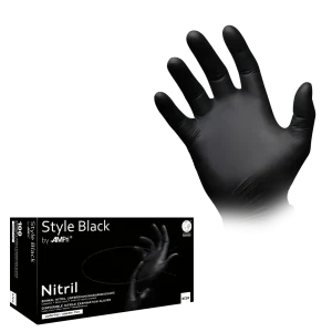 STYLE BLACK, Nitril-Untersuchungshandschuh, puderfrei, schwarz