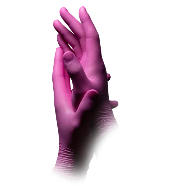 STYLE GRENADINE, Nitril-Untersuchungshandschuh, puderfrei, magenta