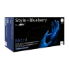 STYLE BLUEBERRY, Nitril-Untersuchungshandschuh, puderfrei, dunkelblau