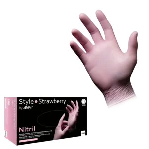 STYLE STRAWBERRY, Nitril-Untersuchungshandschuh, puderfrei, rosa