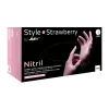 STYLE STRAWBERRY, Nitril-Untersuchungshandschuh, puderfrei, rosa