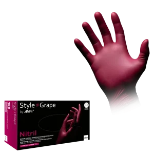 STYLE GRAPE, Nitril-Untersuchungshandschuh, puderfrei, bordeaux