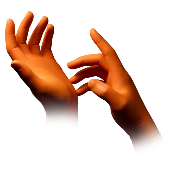 STYLE ORANGE, Nitril-Untersuchungshandschuh, puderfrei, orange