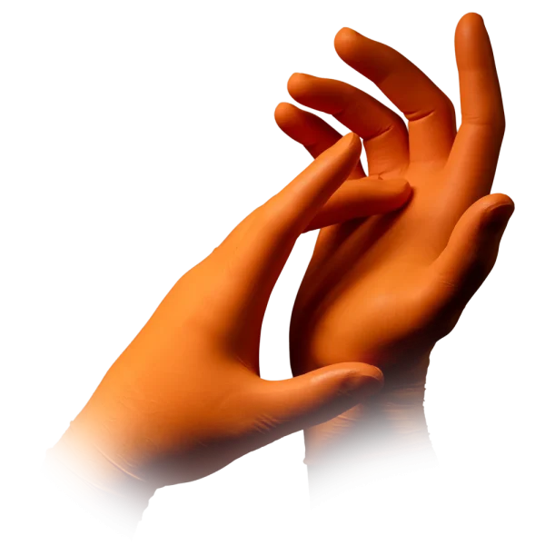 STYLE ORANGE, Nitril-Untersuchungshandschuh, puderfrei, orange