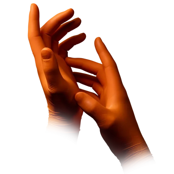 STYLE ORANGE, Nitril-Untersuchungshandschuh, puderfrei, orange