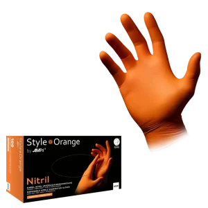 STYLE ORANGE, Nitril-Untersuchungshandschuh, puderfrei, orange
