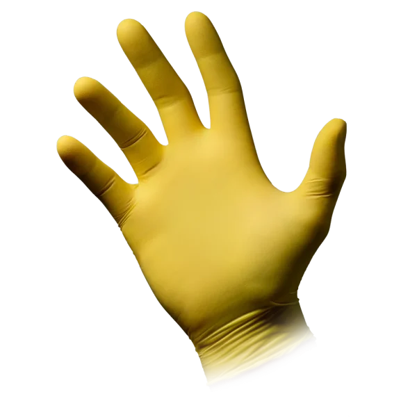 STYLE LEMON, Nitril-Untersuchungshandschuh, puderfrei, gelb