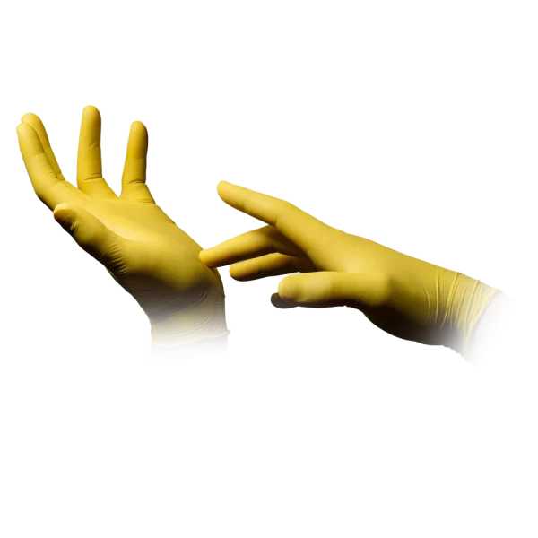 STYLE LEMON, Nitril-Untersuchungshandschuh, puderfrei, gelb