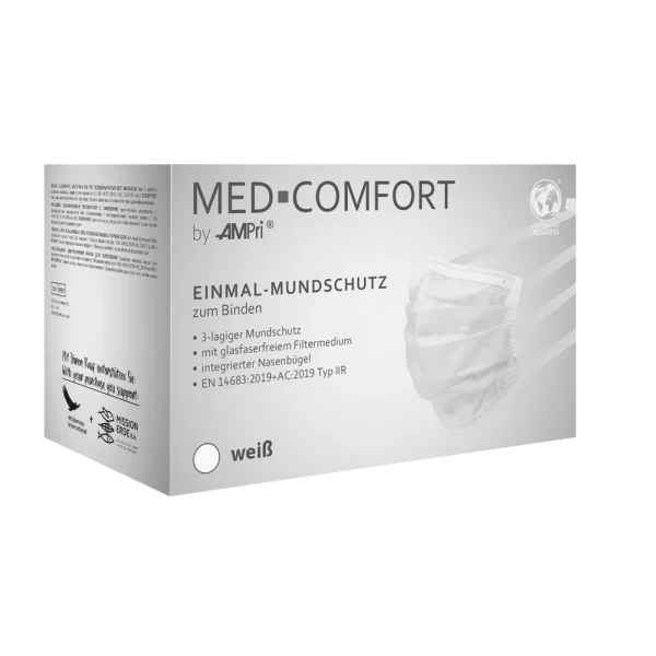 MED-COMFORT Mundschutz 3-lg. TYP IIR zum Binden