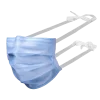 MED-COMFORT FOG STOP Mundschutz 4-lg, zum Binden, blau