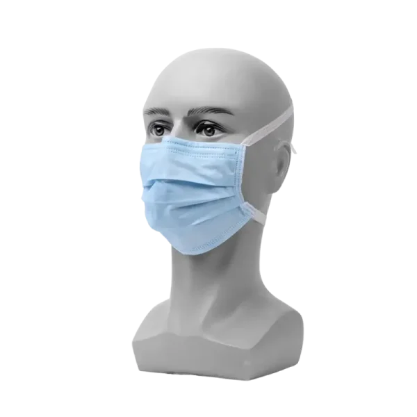 MED-COMFORT FOG STOP Mundschutz 4-lg, zum Binden, blau