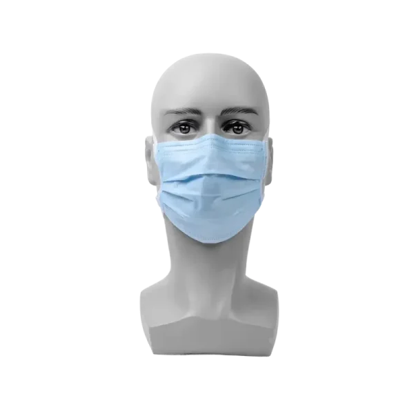 MED-COMFORT FOG STOP Mundschutz 4-lg, zum Binden, blau