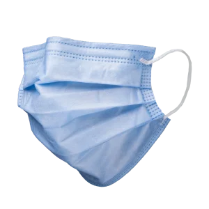 MED-COMFORT FOG STOP Mundschutz 4-lg, Elastikband, blau
