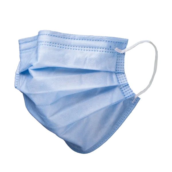MED-COMFORT FOG STOP Mundschutz 4-lg, Elastikband, blau