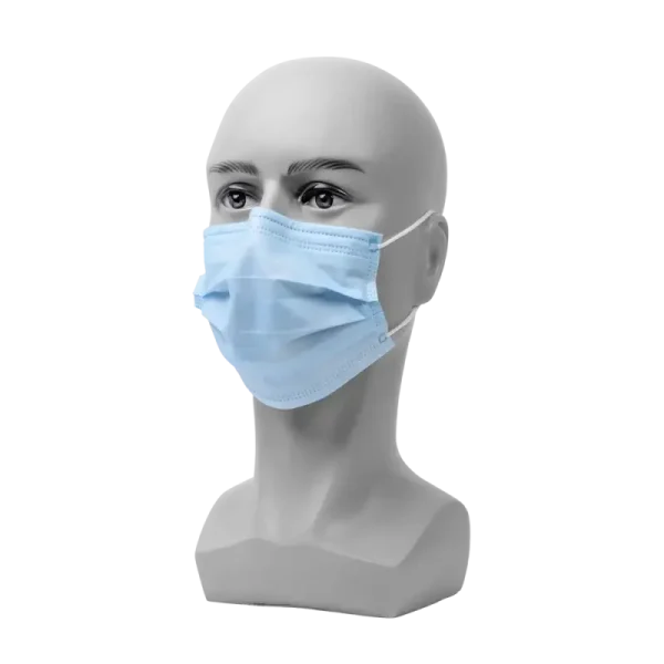 MED-COMFORT FOG STOP Mundschutz 4-lg, Elastikband, blau