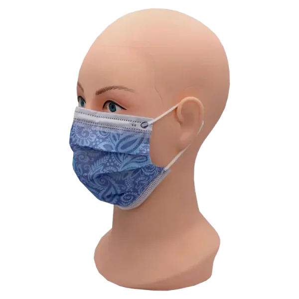 Syle Blueberry Mundschutz 3-lg.Typ II dunkelblau, Elastikband
