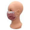 Style Grape Mundschutz 3-lg. Typ II weinrot, Elastikband