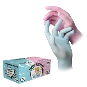 Nitrilhandschuhe, Farbenmix mint & rosa