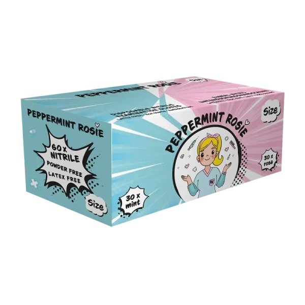 Nitrilhandschuhe, Farbenmix mint & rosa