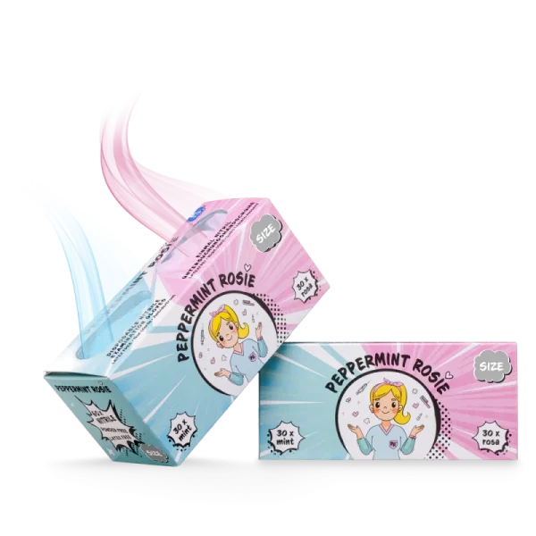 Nitrilhandschuhe, Farbenmix mint & rosa
